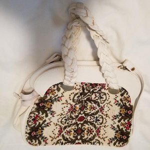 Tapestry Purse with Shoulder Strap & Handle